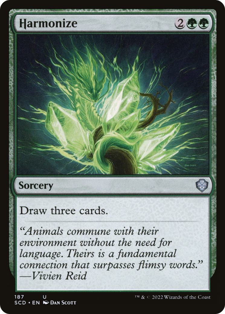 Harmonize (SCD-187) - Starter Commander Decks - Premium MTG Single from Wizards of the Coast - Just $0.25! Shop now at Game Crave Tournament Store