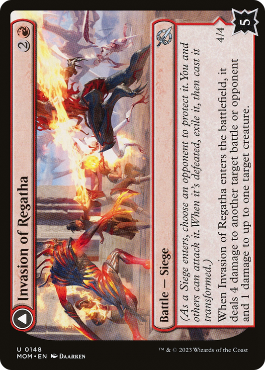 Invasion of Regatha // Disciples of the Inferno (MOM-148) - March of the Machine Foil - Premium MTG Single from Wizards of the Coast - Just $0.25! Shop now at Game Crave Tournament Store