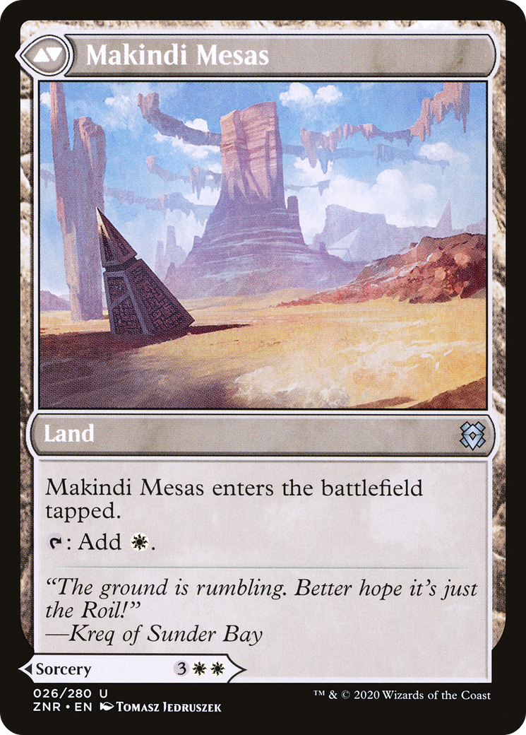 Makindi Stampede // Makindi Mesas (ZNR-026) - Zendikar Rising - Premium MTG Single from Wizards of the Coast - Just $0.08! Shop now at Game Crave Tournament Store