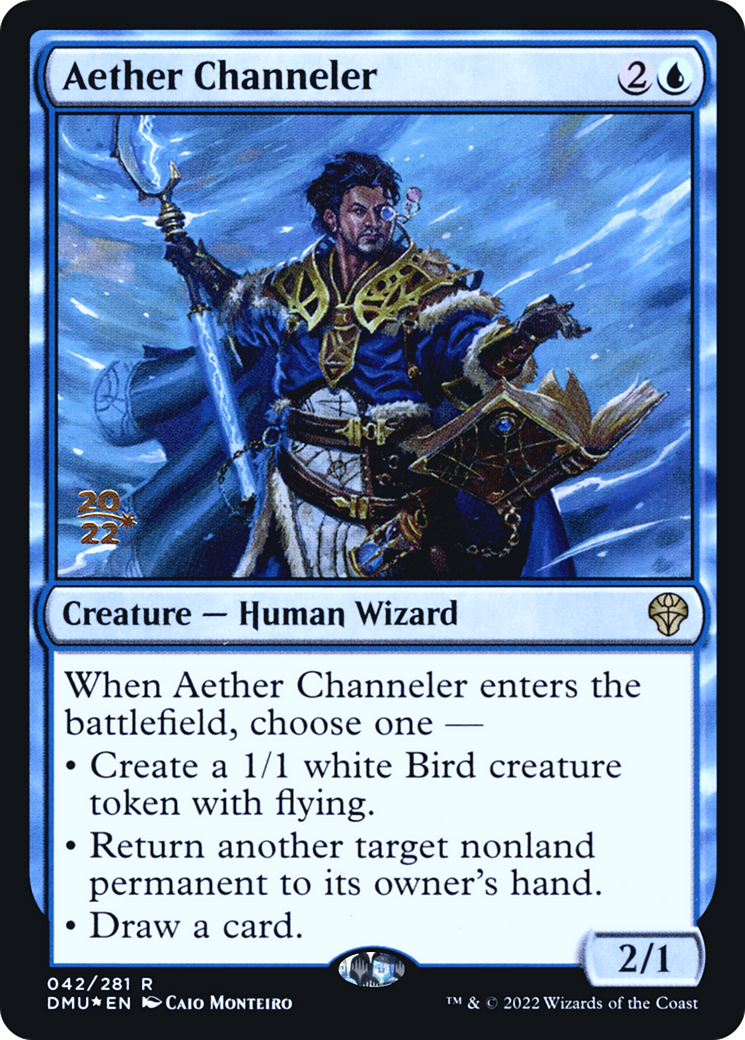 Aether Channeler (PDMU-42S) - Dominaria United Promos Foil - Premium MTG Single from Wizards of the Coast - Just $0.26! Shop now at Game Crave Tournament Store