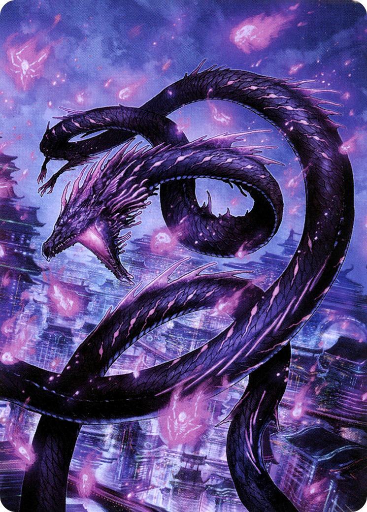 Junji, the Midnight Sky // Junji, the Midnight Sky (ANEO-058) - Neon Dynasty Art Series (Borderless) Foil - Premium MTG Single from Wizards of the Coast - Just $0! Shop now at Game Crave Tournament Store