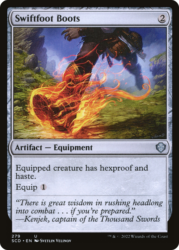 Swiftfoot Boots (SCD-279) - Starter Commander Decks - Premium MTG Single from Wizards of the Coast - Just $1.04! Shop now at Game Crave Tournament Store