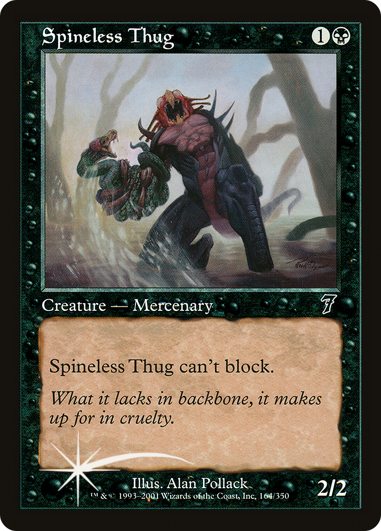 Spineless Thug (7ED-164★) - Seventh Edition Foil - Premium MTG Single from Wizards of the Coast - Just $0.96! Shop now at Game Crave Tournament Store