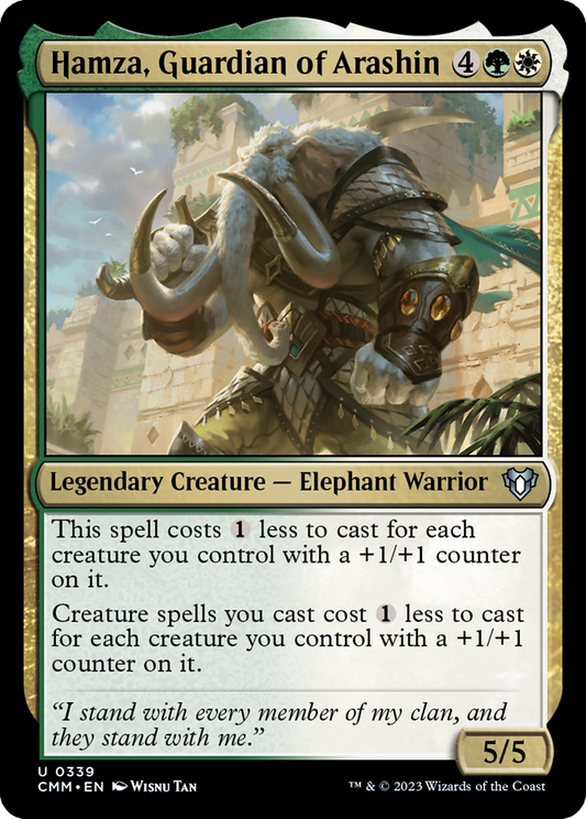 Hamza, Guardian of Arashin (CMM-339) - Commander Masters - Premium MTG Single from Wizards of the Coast - Just $0.08! Shop now at Game Crave Tournament Store