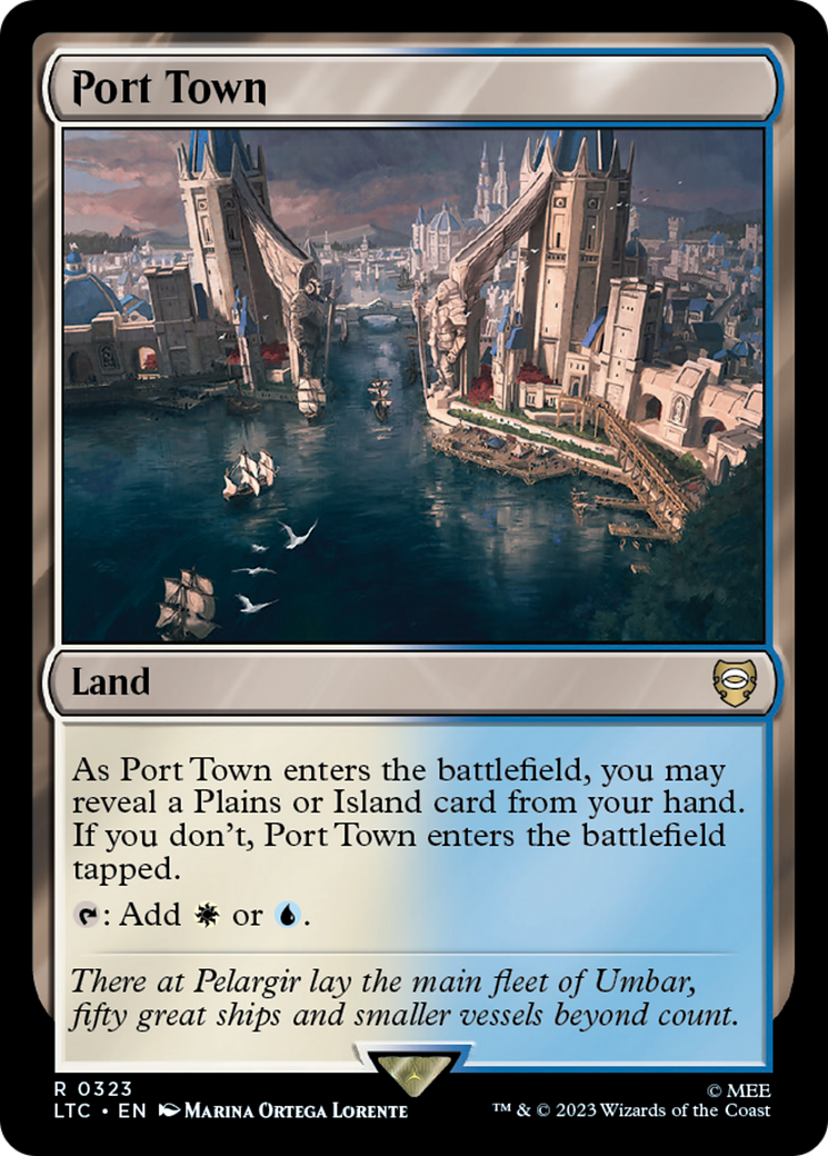 Port Town (LTC-323) - Tales of Middle-earth Commander - Premium MTG Single from Wizards of the Coast - Just $0.25! Shop now at Game Crave Tournament Store