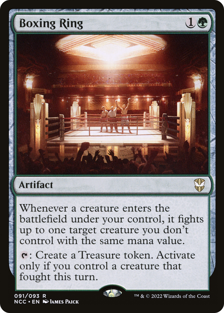 Boxing Ring (NCC-091) - New Capenna Commander - Premium MTG Single from Wizards of the Coast - Just $0.13! Shop now at Game Crave Tournament Store