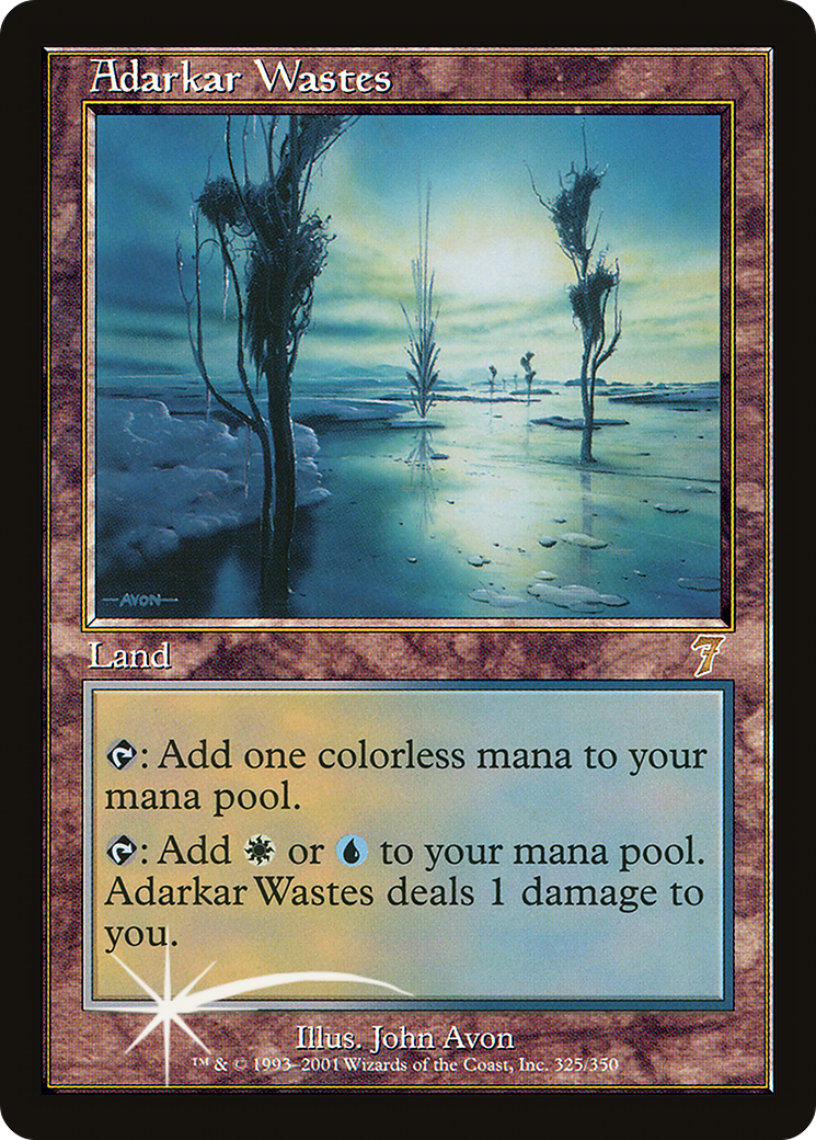 Adarkar Wastes (7ED-325★) - Seventh Edition Foil - Premium MTG Single from Wizards of the Coast - Just $100.41! Shop now at Game Crave Tournament Store