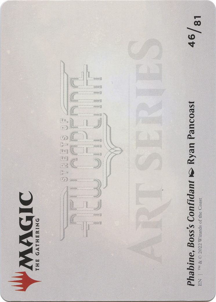 Phabine, Boss's Confidant // Phabine, Boss's Confidant (ASNC-046) - New Capenna Art Series (Borderless) Foil - Premium MTG Single from Wizards of the Coast - Just $0! Shop now at Game Crave Tournament Store