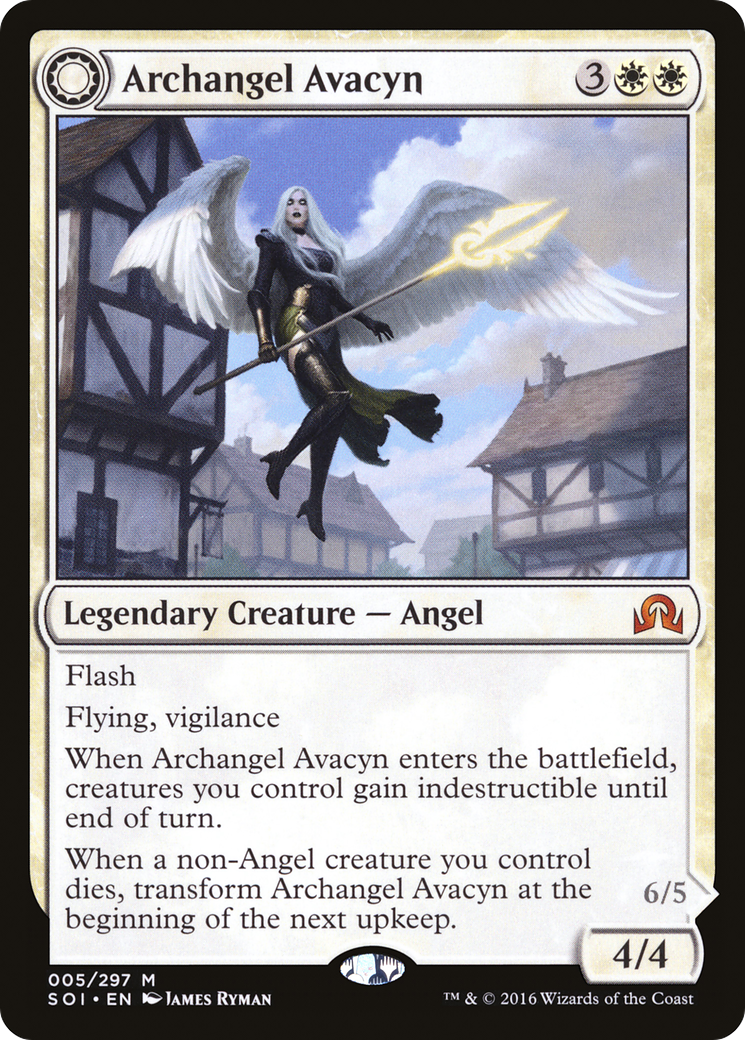 Archangel Avacyn // Avacyn, the Purifier (SOI-005) - Shadows over Innistrad: (Double Faced Transform) Foil - Premium MTG Single from Wizards of the Coast - Just $2.77! Shop now at Game Crave Tournament Store