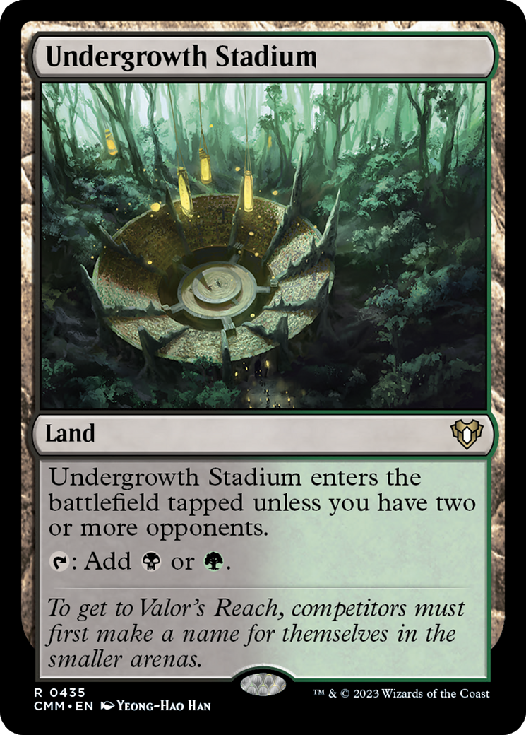 Undergrowth Stadium (CMM-435) - Commander Masters - Premium MTG Single from Wizards of the Coast - Just $2.36! Shop now at Game Crave Tournament Store