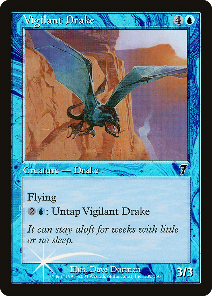 Vigilant Drake (7ED-109★) - Seventh Edition Foil - Premium MTG Single from Wizards of the Coast - Just $0.97! Shop now at Game Crave Tournament Store