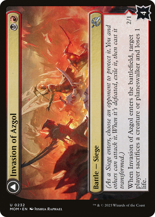 Invasion of Azgol // Ashen Reaper (MOM-232) - March of the Machine - Premium MTG Single from Wizards of the Coast - Just $0.25! Shop now at Game Crave Tournament Store