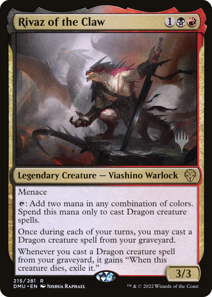 Rivaz of the Claw (PDMU-215P) - Dominaria United Promos Foil - Premium MTG Single from Wizards of the Coast - Just $0.70! Shop now at Game Crave Tournament Store