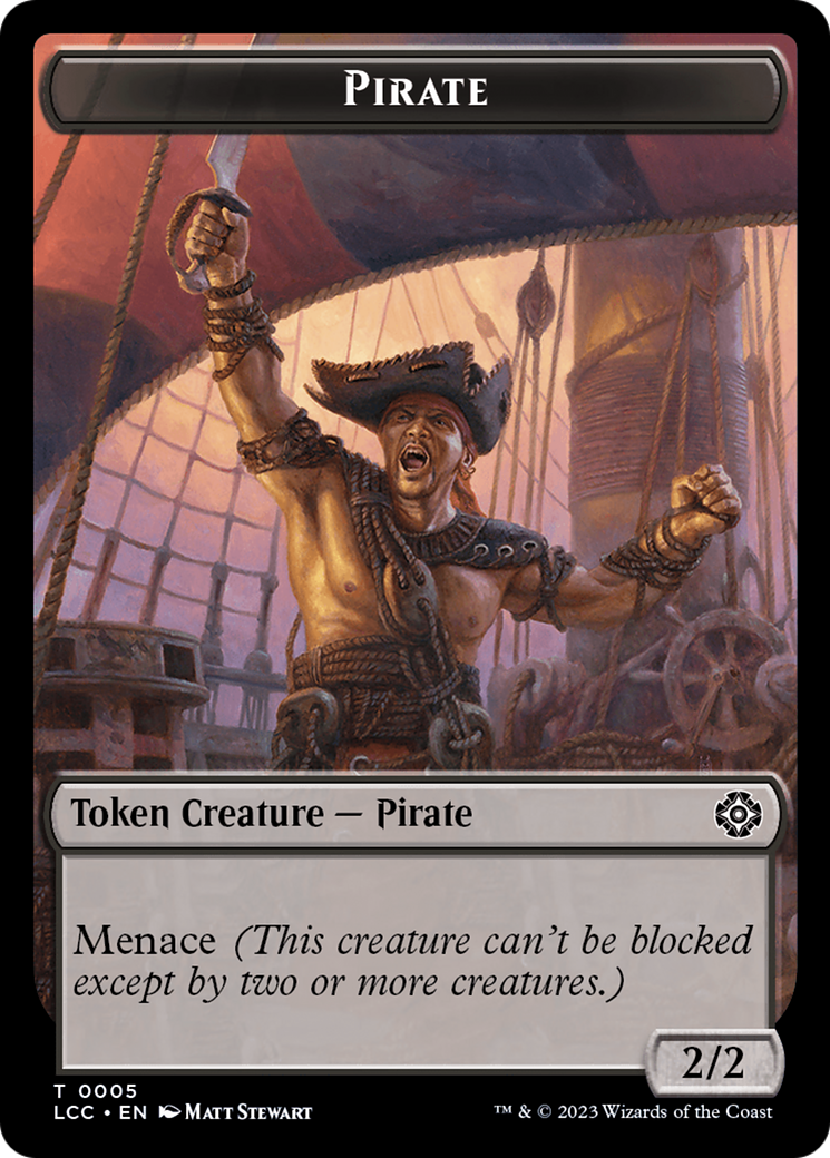 Pirate (TLCC-005) - The Lost Caverns of Ixalan Commander Tokens Foil - Premium MTG Single from Wizards of the Coast - Just $0! Shop now at Game Crave Tournament Store