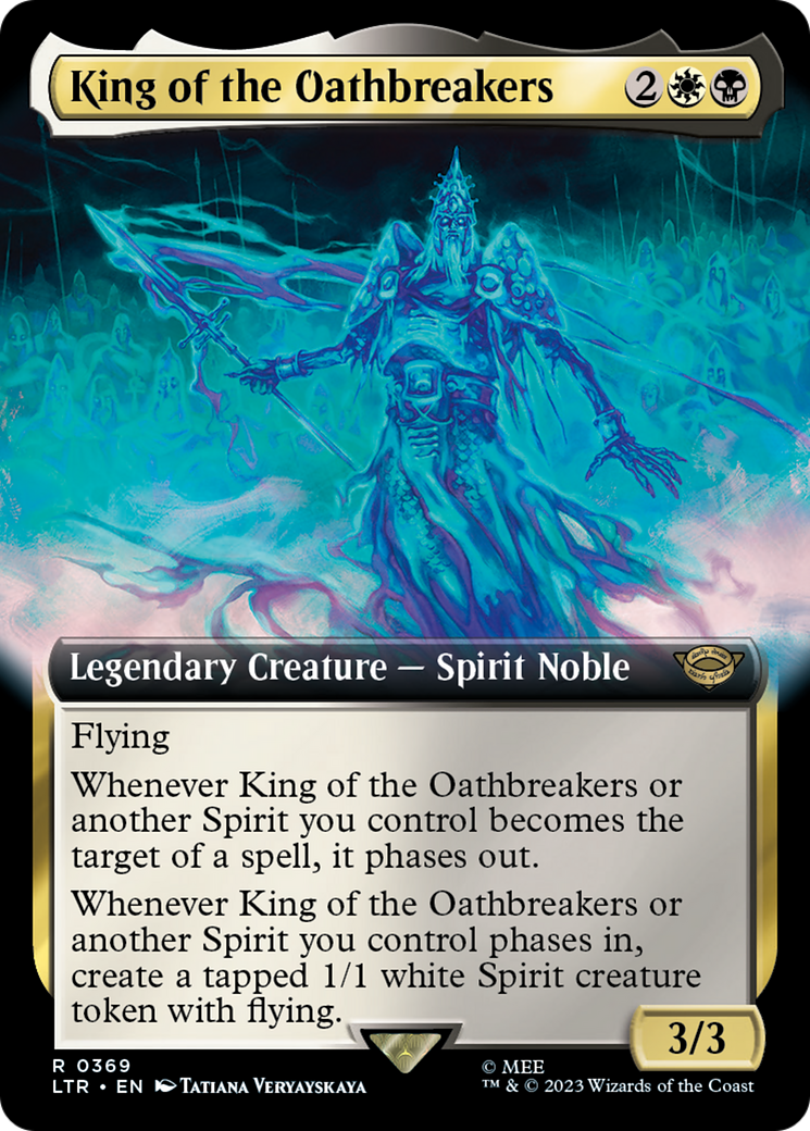 King of the Oathbreakers (LTR-369) - The Lord of the Rings: Tales of Middle-earth: (Extended Art) - Premium MTG Single from Wizards of the Coast - Just $0.08! Shop now at Game Crave Tournament Store