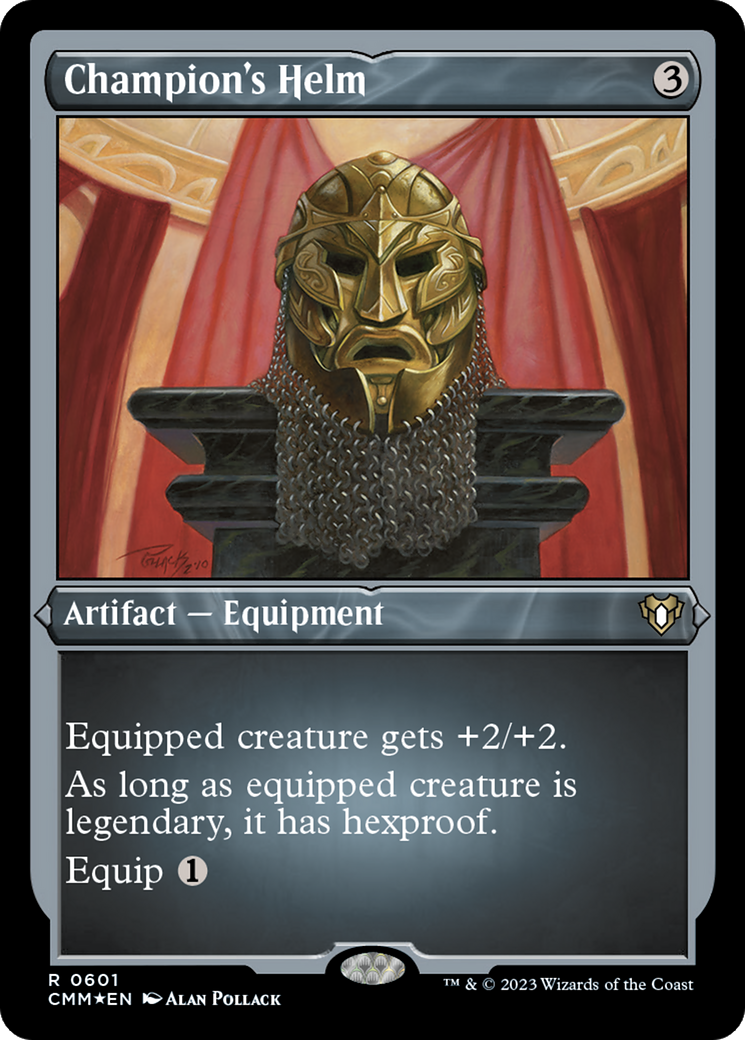 Champion's Helm (CMM-601) - Commander Masters Etched Foil - Premium MTG Single from Wizards of the Coast - Just $0.82! Shop now at Game Crave Tournament Store