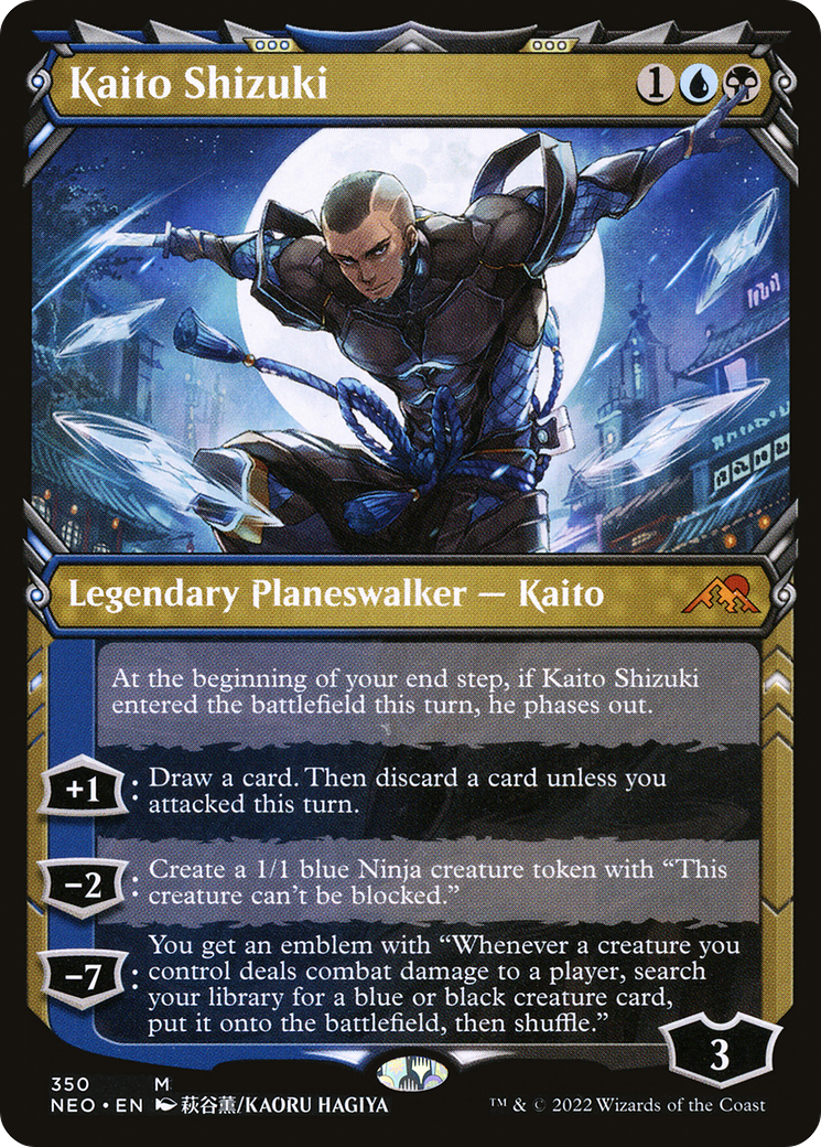 Kaito Shizuki (NEO-350) - Kamigawa: Neon Dynasty: (Showcase) - Premium MTG Single from Wizards of the Coast - Just $1.60! Shop now at Game Crave Tournament Store