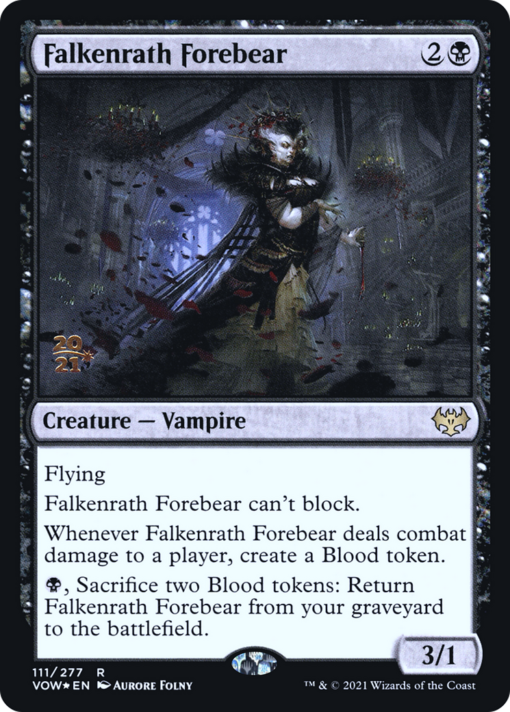 Falkenrath Forebear (PVOW-111S) - Innistrad: Crimson Vow Promos Foil - Premium MTG Single from Wizards of the Coast - Just $0.18! Shop now at Game Crave Tournament Store