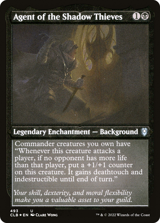Agent of the Shadow Thieves (CLB-493) - Commander Legends: Battle for Baldur's Gate Etched Foil - Premium MTG Single from Wizards of the Coast - Just $0.08! Shop now at Game Crave Tournament Store