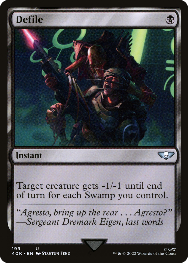 Defile (40K-199) - Warhammer 40,000 Commander - Premium MTG Single from Wizards of the Coast - Just $1.53! Shop now at Game Crave Tournament Store