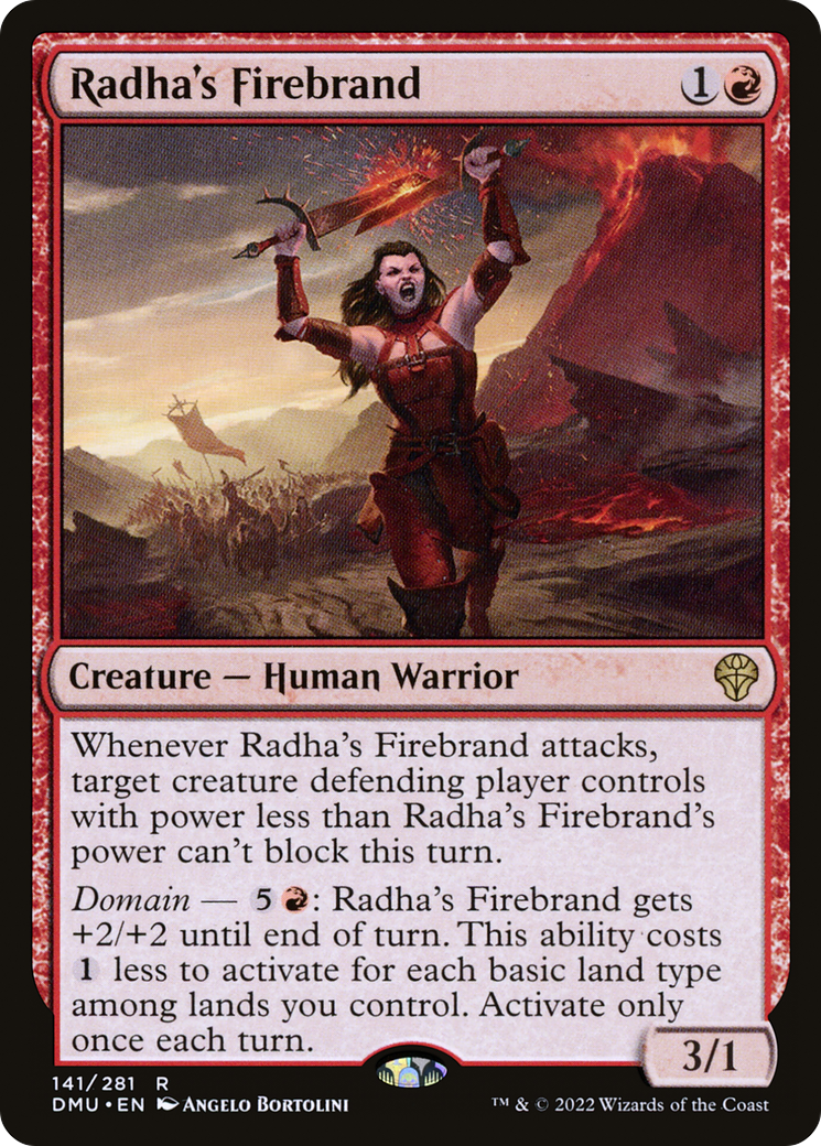 Radha's Firebrand (DMU-141) - Dominaria United Foil - Premium MTG Single from Wizards of the Coast - Just $0.08! Shop now at Game Crave Tournament Store