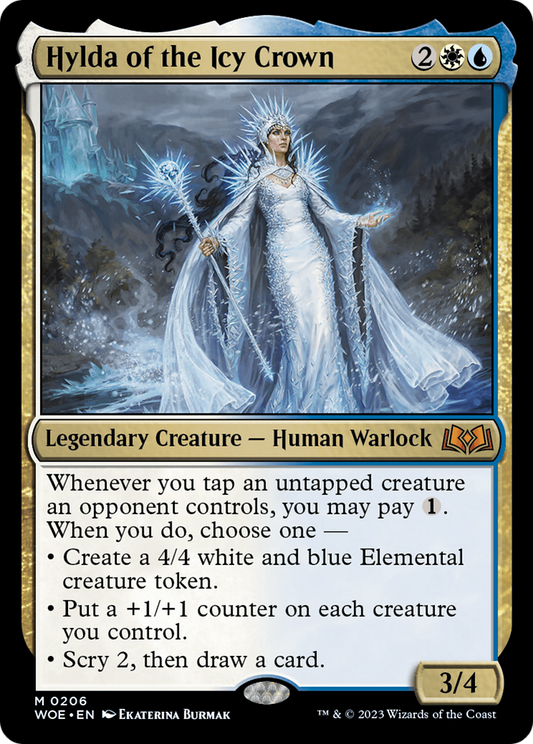 Hylda of the Icy Crown (WOE-206) - Wilds of Eldraine - Premium MTG Single from Wizards of the Coast - Just $0.20! Shop now at Game Crave Tournament Store