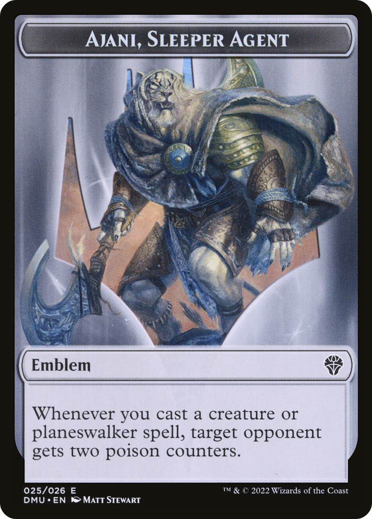 Ajani, Sleeper Agent Emblem (TDMU-025) - Dominaria United Tokens - Premium MTG Single from Wizards of the Coast - Just $0! Shop now at Game Crave Tournament Store