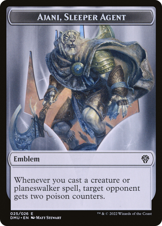 Ajani, Sleeper Agent Emblem (TDMU-025) - Dominaria United Tokens Foil - Premium MTG Single from Wizards of the Coast - Just $0! Shop now at Game Crave Tournament Store