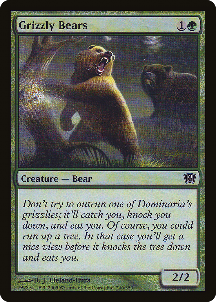 Grizzly Bears (9ED-246★) - Ninth Edition Foil - Premium MTG Single from Wizards of the Coast - Just $1.19! Shop now at Game Crave Tournament Store