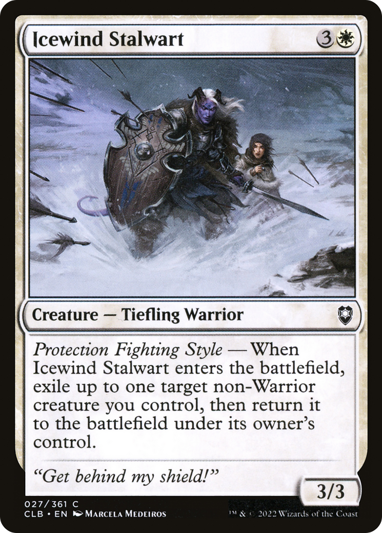 Icewind Stalwart (CLB-027) - Commander Legends: Battle for Baldur's Gate - Premium MTG Single from Wizards of the Coast - Just $0.08! Shop now at Game Crave Tournament Store