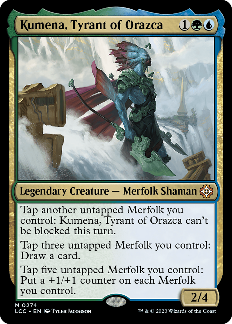 Kumena, Tyrant of Orazca (LCC-274) - The Lost Caverns of Ixalan Commander - Premium MTG Single from Wizards of the Coast - Just $0.09! Shop now at Game Crave Tournament Store