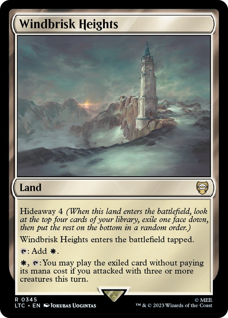 Windbrisk Heights (LTC-345) - Tales of Middle-earth Commander - Premium MTG Single from Wizards of the Coast - Just $0.08! Shop now at Game Crave Tournament Store