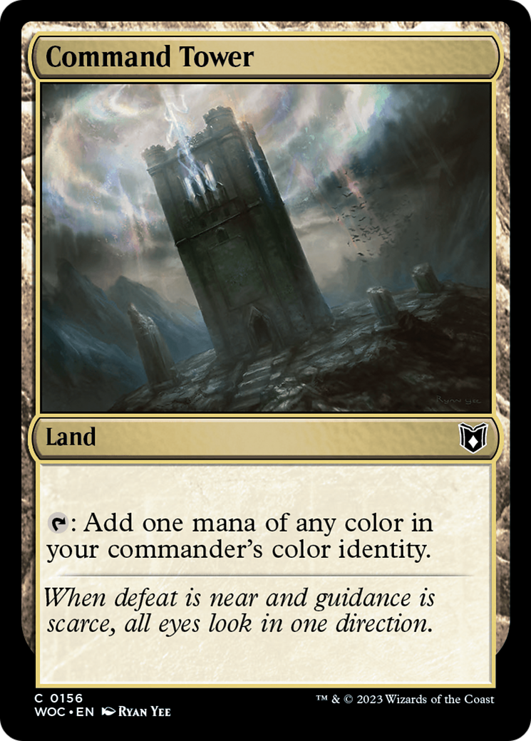 Command Tower (WOC-156) - Wilds of Eldraine Commander - Premium MTG Single from Wizards of the Coast - Just $0.08! Shop now at Game Crave Tournament Store