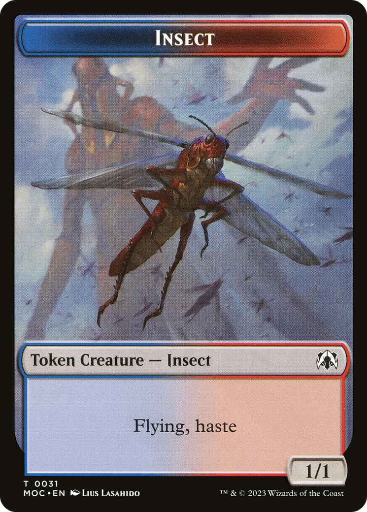 Insect (TMOC-031) - March of the Machine Commander Tokens - Premium MTG Single from Wizards of the Coast - Just $0! Shop now at Game Crave Tournament Store