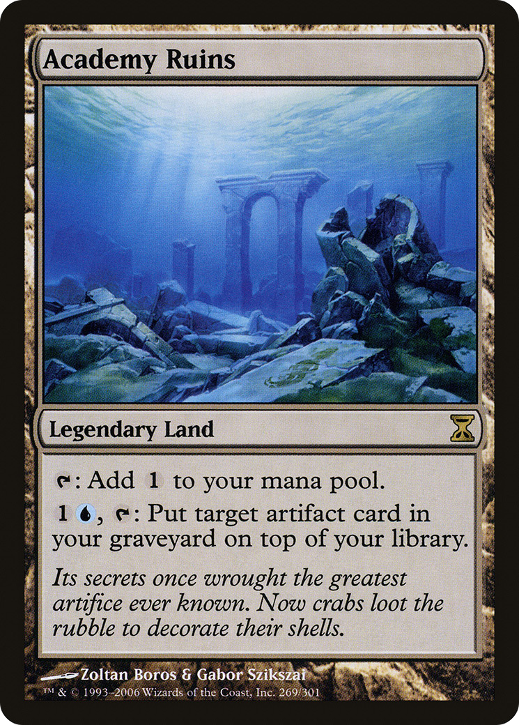 Academy Ruins (TSP-269) - Time Spiral - Premium MTG Single from Wizards of the Coast - Just $3.70! Shop now at Game Crave Tournament Store