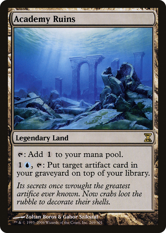 Academy Ruins (TSP-269) - Time Spiral - Premium MTG Single from Wizards of the Coast - Just $3.70! Shop now at Game Crave Tournament Store