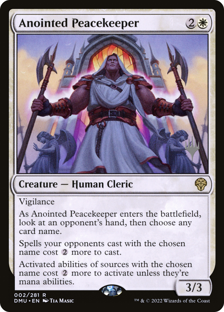 Anointed Peacekeeper (PDMU-02P) - Dominaria United Promos Foil - Premium MTG Single from Wizards of the Coast - Just $0.25! Shop now at Game Crave Tournament Store