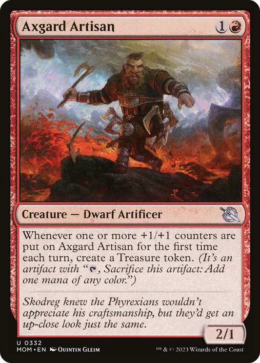 Axgard Artisan (MOM-332) - March of the Machine Foil - Premium MTG Single from Wizards of the Coast - Just $0.15! Shop now at Game Crave Tournament Store