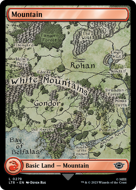 Mountain (LTR-279) - The Lord of the Rings: Tales of Middle-earth Foil - Premium MTG Single from Wizards of the Coast - Just $0.25! Shop now at Game Crave Tournament Store