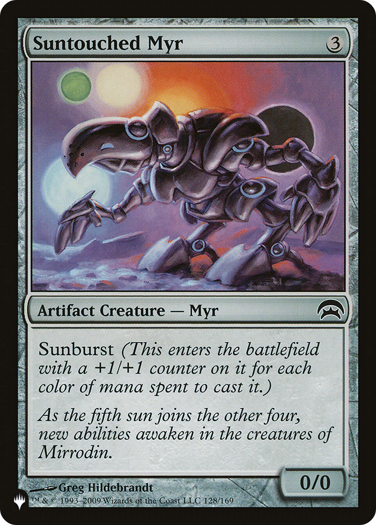 Suntouched Myr (PLIST-1234) - The List - Premium MTG Single from Wizards of the Coast - Just $0.08! Shop now at Game Crave Tournament Store
