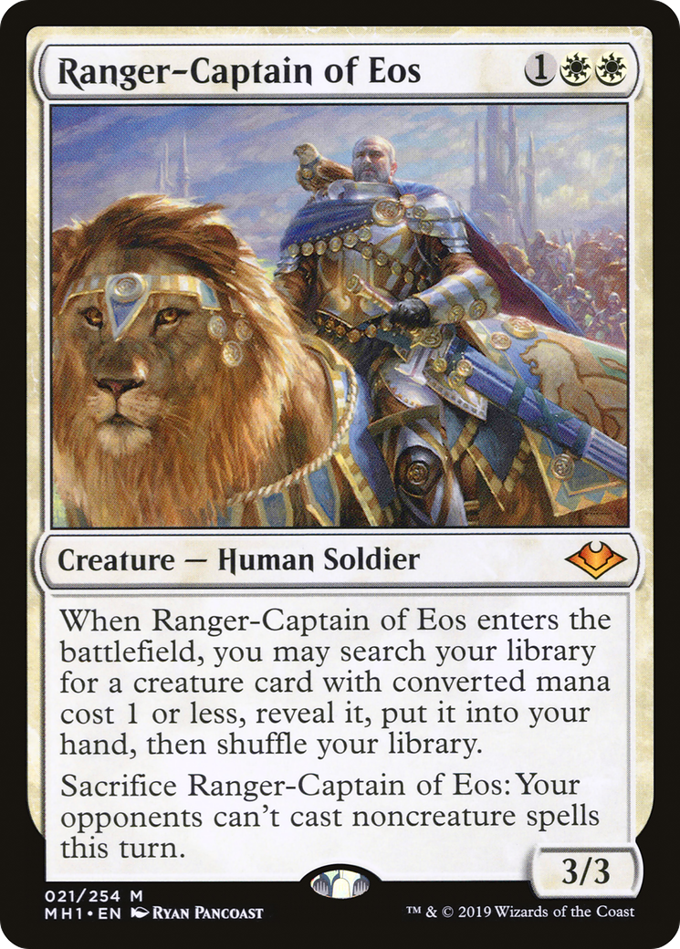 Ranger-Captain of Eos (MH1-021) - Modern Horizons - Premium MTG Single from Wizards of the Coast - Just $5.28! Shop now at Game Crave Tournament Store