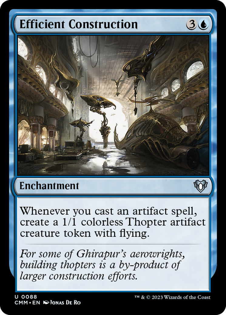 Efficient Construction (CMM-088) - Commander Masters - Premium MTG Single from Wizards of the Coast - Just $0.08! Shop now at Game Crave Tournament Store