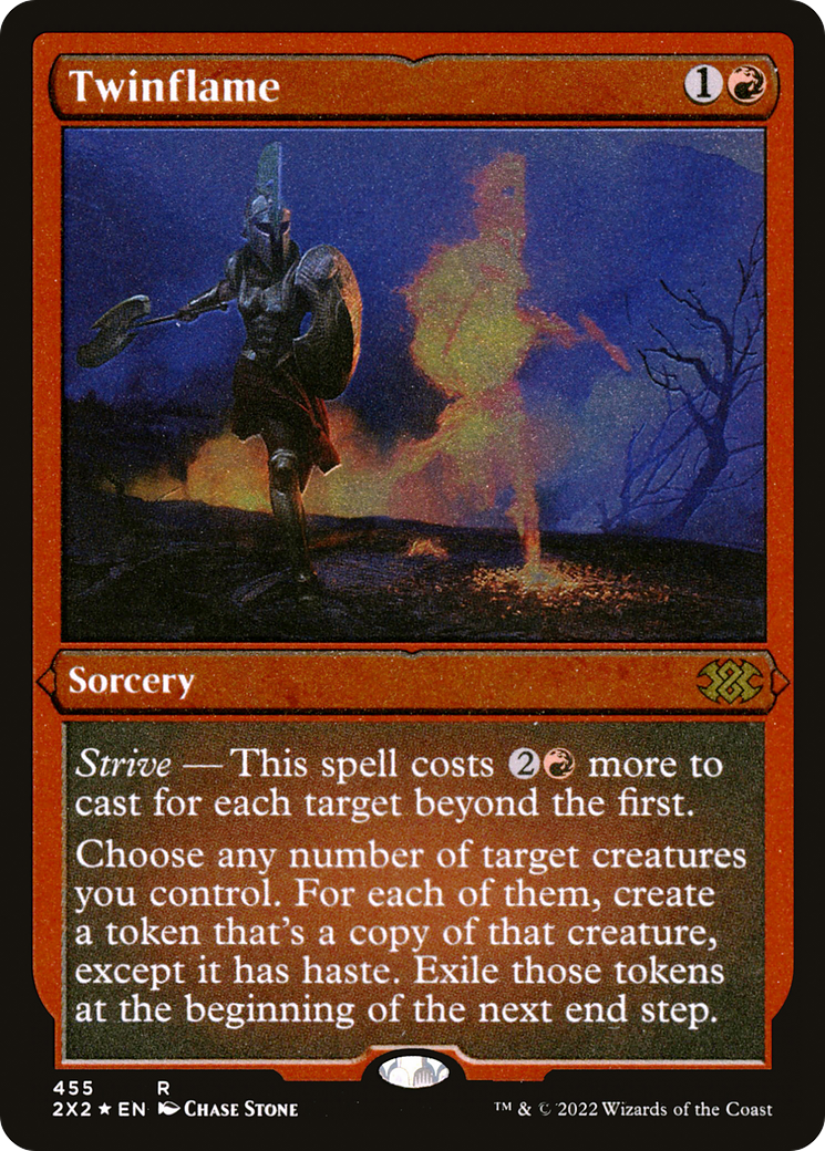 Twinflame (2X2-455) - Double Masters 2022 Etched Foil - Premium MTG Single from Wizards of the Coast - Just $2.55! Shop now at Game Crave Tournament Store