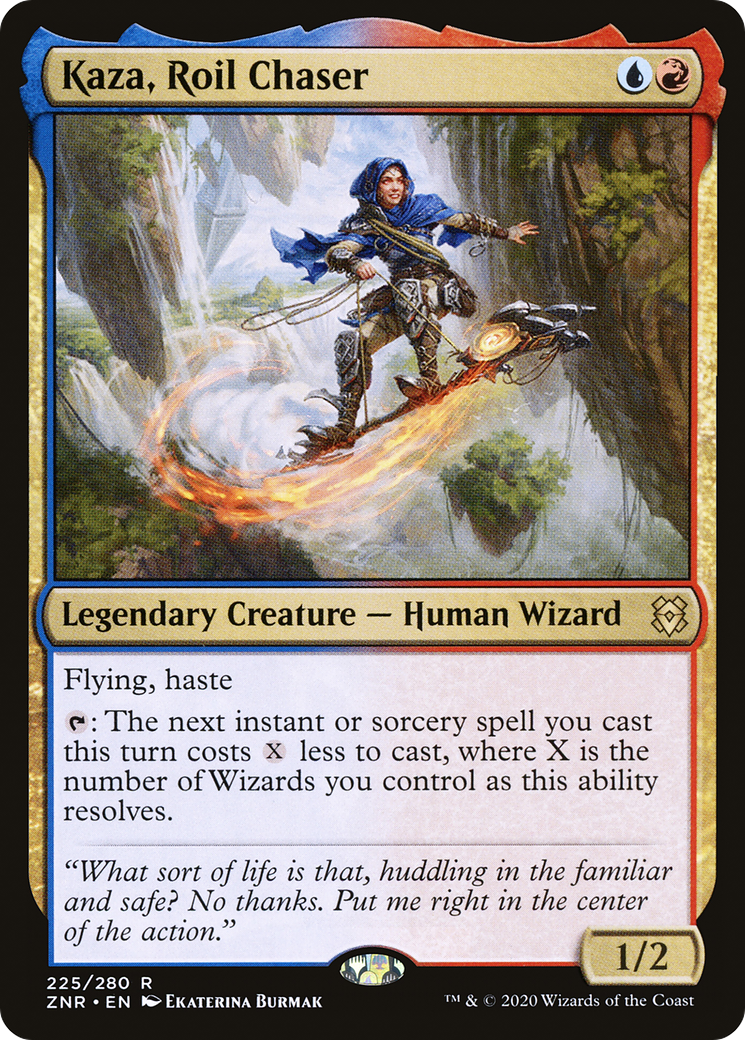 Kaza, Roil Chaser (ZNR-225) - Zendikar Rising Foil - Premium MTG Single from Wizards of the Coast - Just $0.25! Shop now at Game Crave Tournament Store