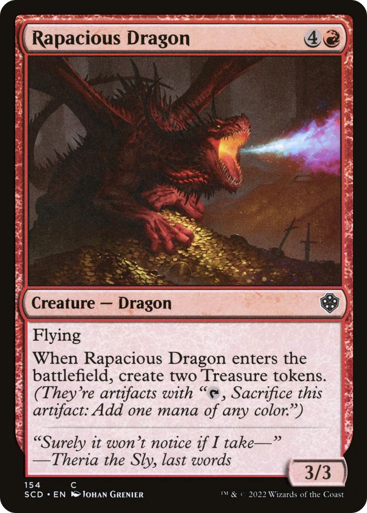 Rapacious Dragon (SCD-154) - Starter Commander Decks - Premium MTG Single from Wizards of the Coast - Just $0.08! Shop now at Game Crave Tournament Store