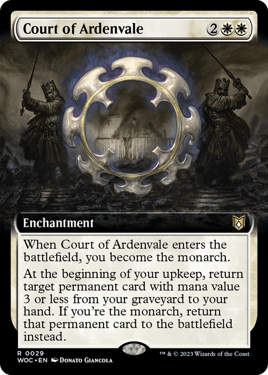 Court of Ardenvale (WOC-029) - Wilds of Eldraine Commander: (Extended Art) - Premium MTG Single from Wizards of the Coast - Just $0.91! Shop now at Game Crave Tournament Store
