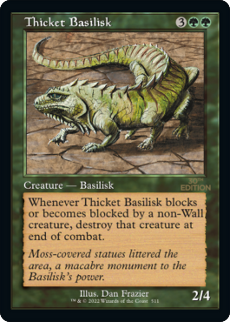 Thicket Basilisk (30A-511) - 30th Anniversary Edition - Premium MTG Single from Wizards of the Coast - Just $8.40! Shop now at Game Crave Tournament Store