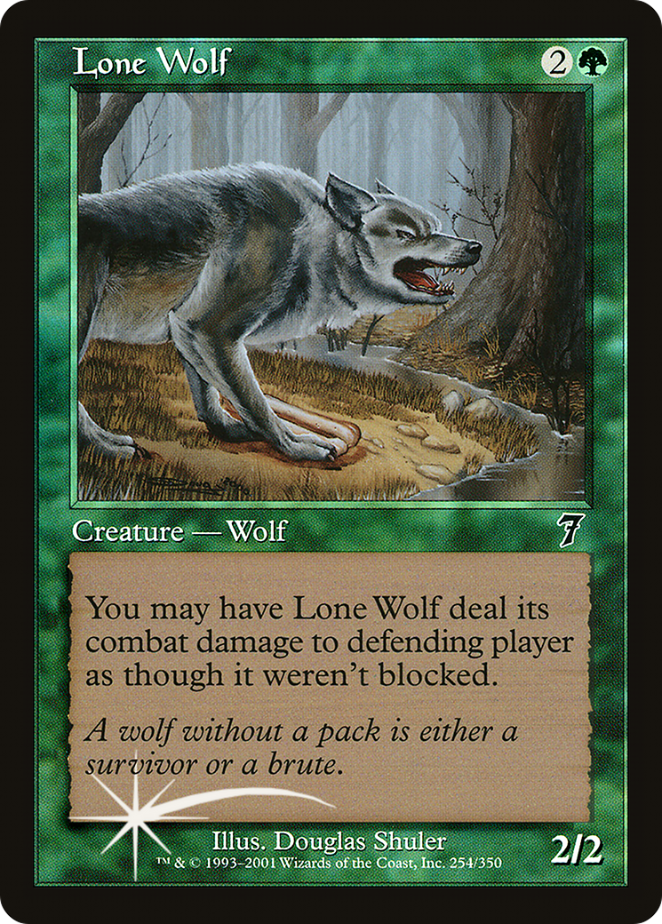 Lone Wolf (7ED-254★) - Seventh Edition Foil - Premium MTG Single from Wizards of the Coast - Just $5.34! Shop now at Game Crave Tournament Store