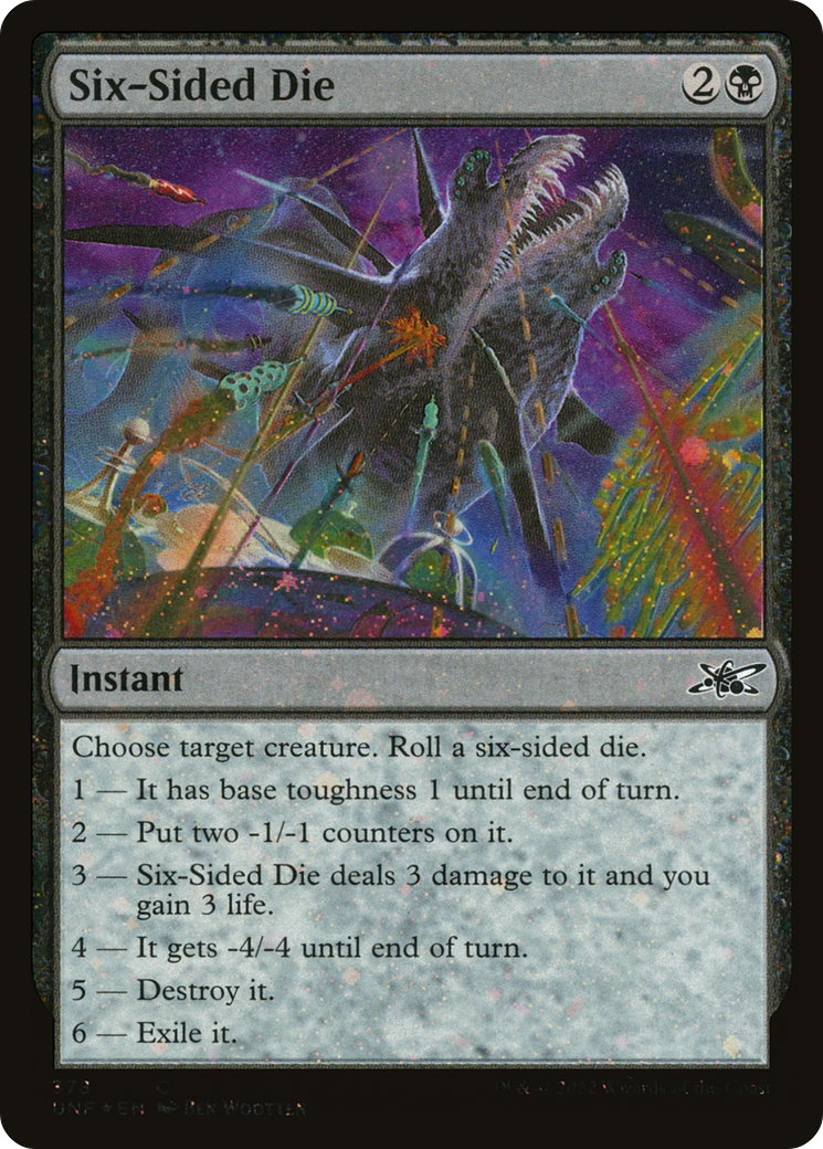 Six-Sided Die (UNF-378) - Unfinity Foil - Premium MTG Single from Wizards of the Coast - Just $4.24! Shop now at Game Crave Tournament Store