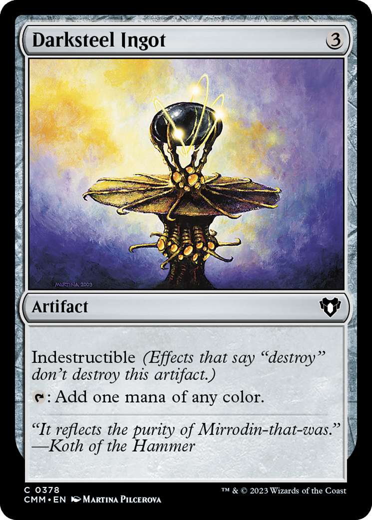 Darksteel Ingot (CMM-378) - Commander Masters Foil - Premium MTG Single from Wizards of the Coast - Just $0.08! Shop now at Game Crave Tournament Store